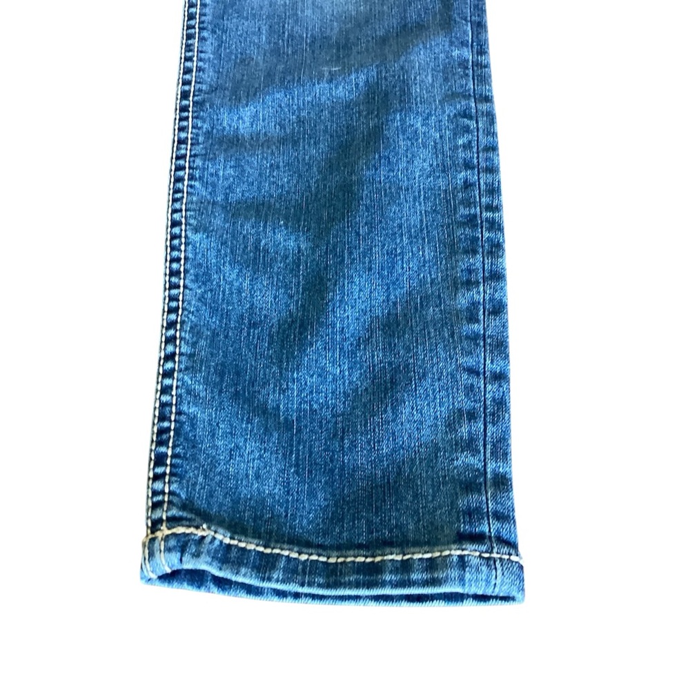 Harley-Davidson Womens Faded Blue Skinny Jeans Size 10 Biker Denim - Picture 7 of 7